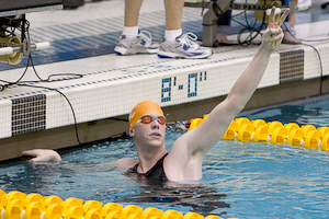 UVA sophmore Matt McLean claimed his third individual victory and ACC record in winning the 1,650 freestyle in 14:35.12.  McLean was named the Most Valuable Swimmer of the ACC meet for the second year in a row