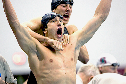 Swimming Photography of The University of Auburn Tigers win the 2009 NCAA Men's Division 1 Swimming and Diving Championships more pictures at http://www.theswimpictures.com/ncaa/2009/index.htm