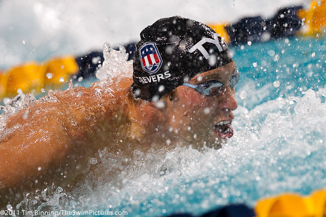 Matt Grevers of the USA swims the 100m Butterfly at the 2011 Mutual of Omaha Duel in the Pool held December 16 and 17, 2011 at Georgia Tech University in Atlanta, Georgia.