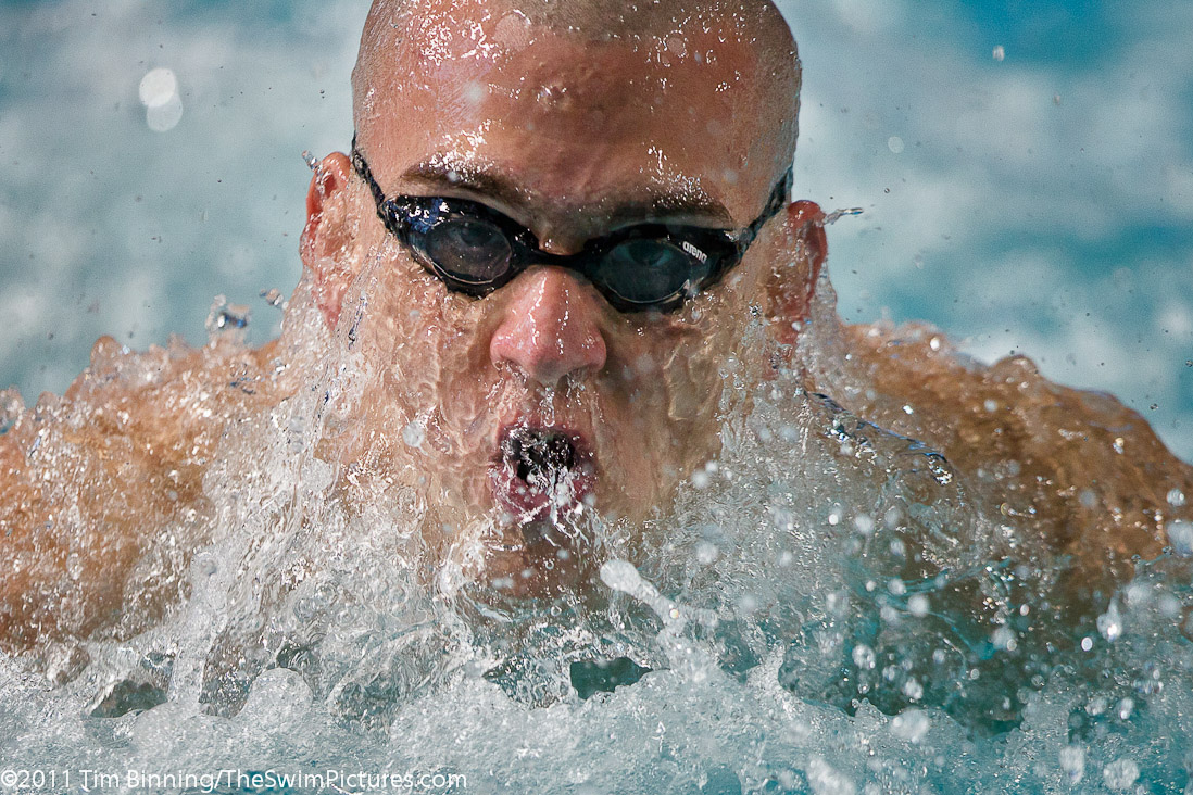 Laszlo Cseh of Hungary swims the 200m Butterfly at the 2011 Mutual of Omaha Duel in the Pool held December 16 and 17, 2011 at Georgia Tech University in Atlanta, Georgia.