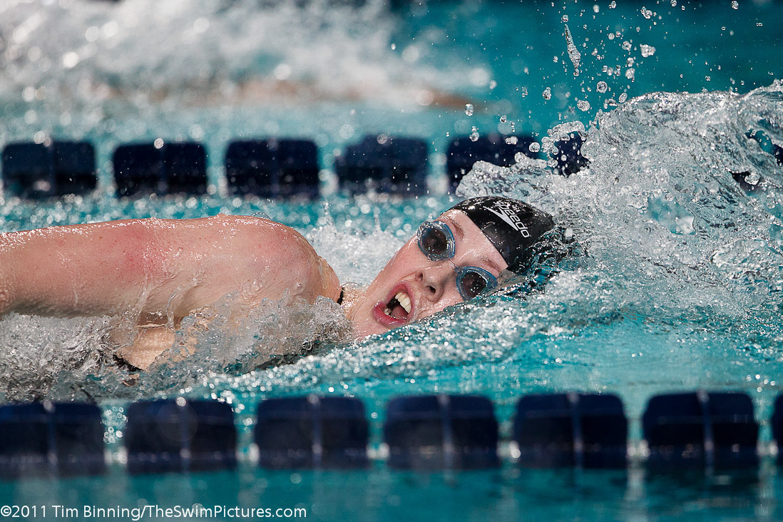 Missy Franklin of the USA swims the 200m Freestyle at the 2011 Mutual of Omaha Duel in the Pool held December 16 and 17, 2011 at Georgia Tech University in Atlanta, Georgia.