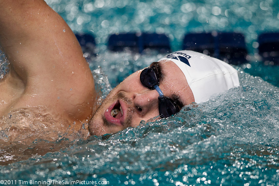 Gergo Kis of Hungary swims the 800m Freestyle at the 2011 Mutual of Omaha Duel in the Pool held December 16 and 17, 2011 at Georgia Tech University in Atlanta, Georgia.