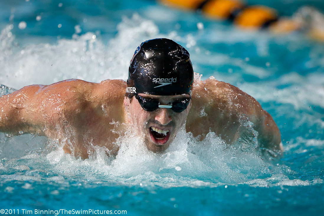 Davis Tarwater of the USA swims the 200m Butterfly at the 2011 Mutual of Omaha Duel in the Pool held December 16 and 17, 2011 at Georgia Tech University in Atlanta, Georgia.