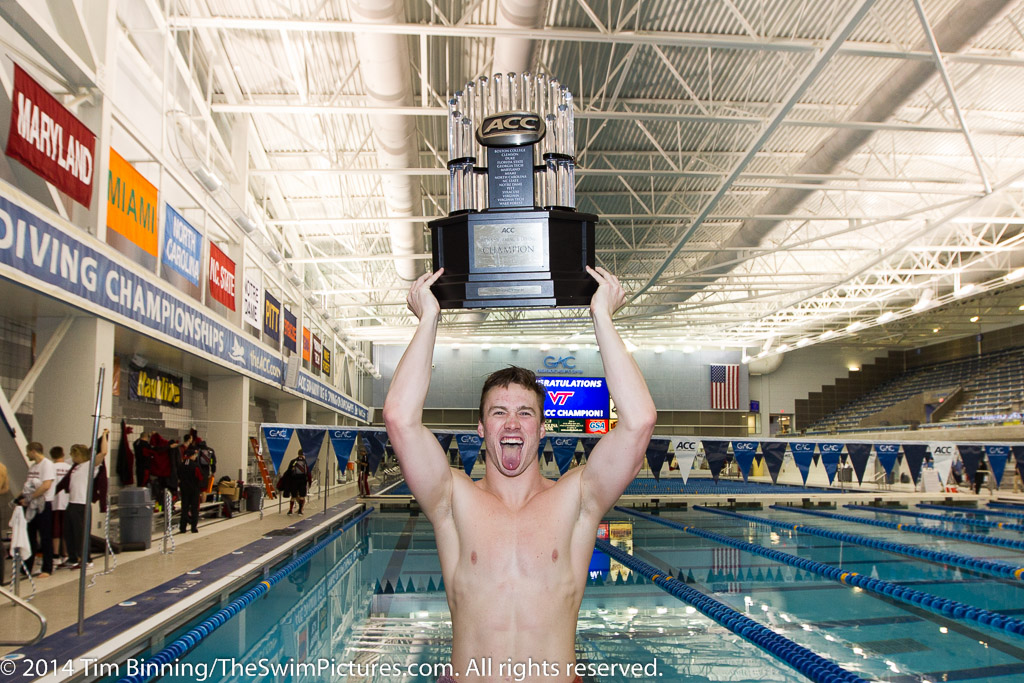 2014 ACC Men's Swimming and Diving Championships Virginia Tech Team