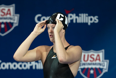 Allison Schmitt of Club Wolvering swim to second place at the 2009 ConocoPhillips USA National Swimming Championships and World Championship Trials
