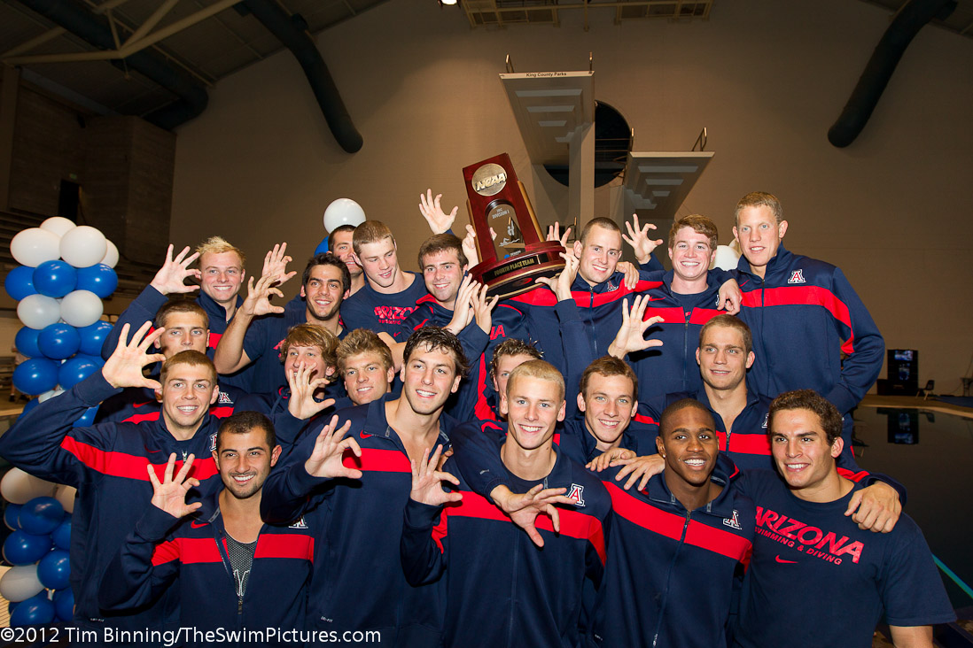 University of Arizona Swimming and Diving  takes the fourth place team award at the 2012 NCAA Championships | Arizona