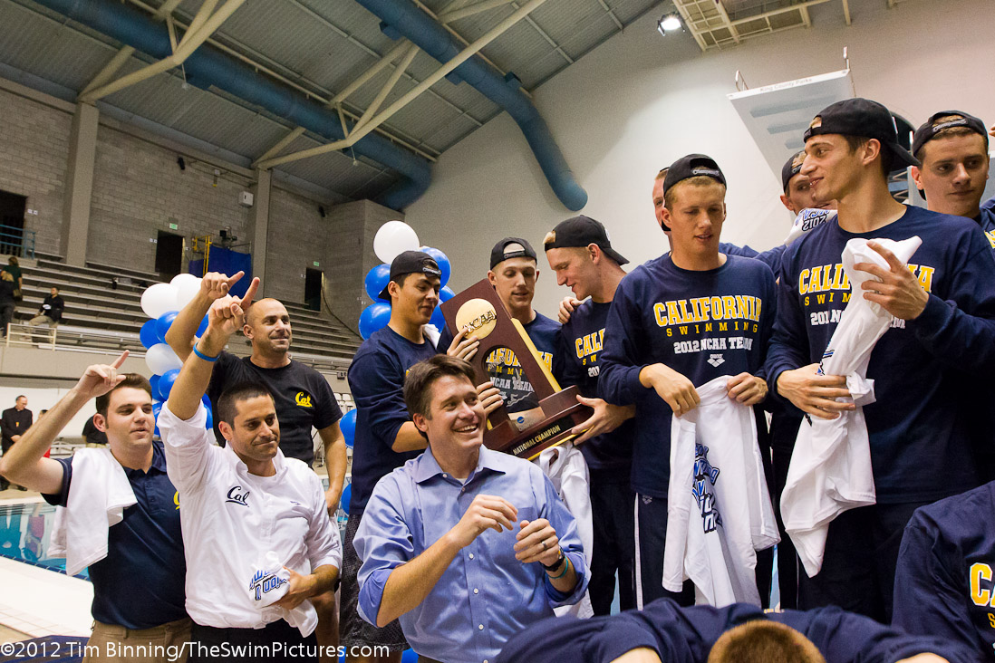 Cal Berkeley Men's Swimming and Diving Celebrates winning the NCAA Championship | Cal, celebration