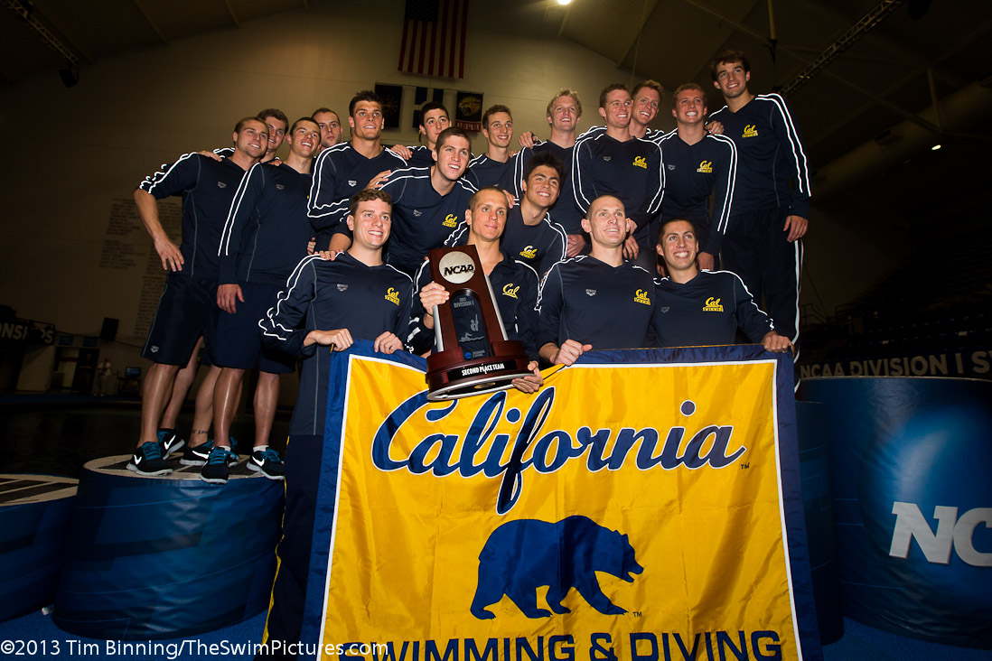 The University of California Berkeley takes 2nd place at the 2013 NCAA Division I Swimming and Diving Championships | California 2nd place 2013 NCAA Swimming and Diving