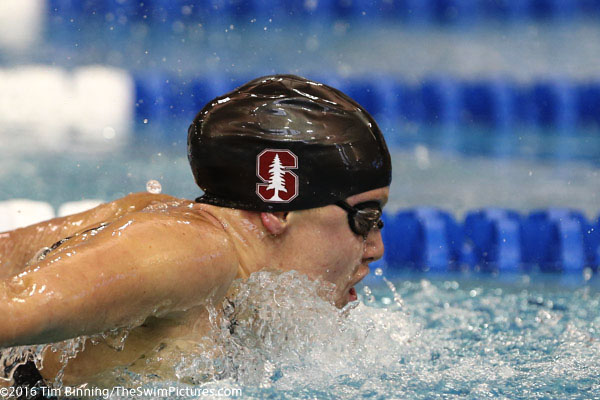 400 Individual Medley winner Ella Eastin of Stanford at the 2016 NCAA Division I Women's Swimming and Diving Championships