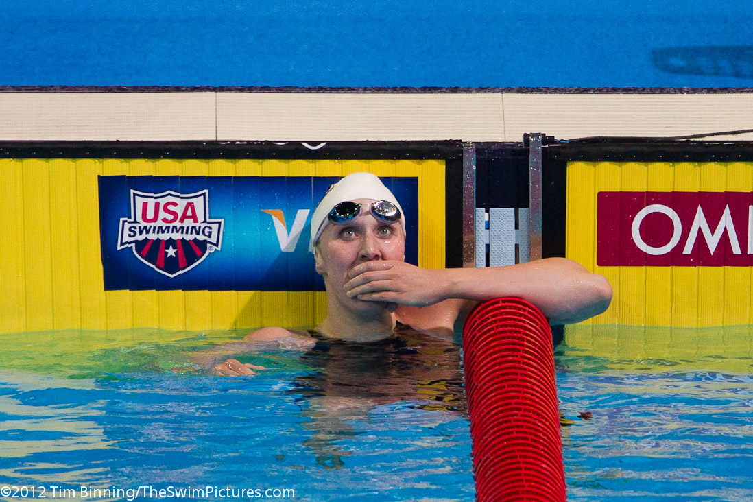 Shannon Vreeland of the Unversity of Georgia places fifth in the 200 free, likely earning a spot on the US Olympic Team on the 4x200 free relay | 20, 23, Athens Bulldog S, CA, Clary, Fast Swim Team, GA, Shannon Vreeland, Tyler Clary, Vreeland, _Clary_Tyler, _Vreeland_Shannon
