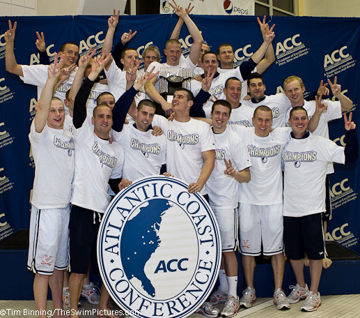 The University of Virginia wins the 2011 ACC Men's Swimming and Diving Championships
