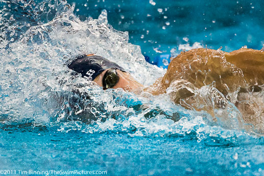 Caeleb Dressel of the Bolles School Swim Sharks becomes the first 18 and under to break the 19 second barrier in the 50 yard free in leading off the team's 200 free relay.