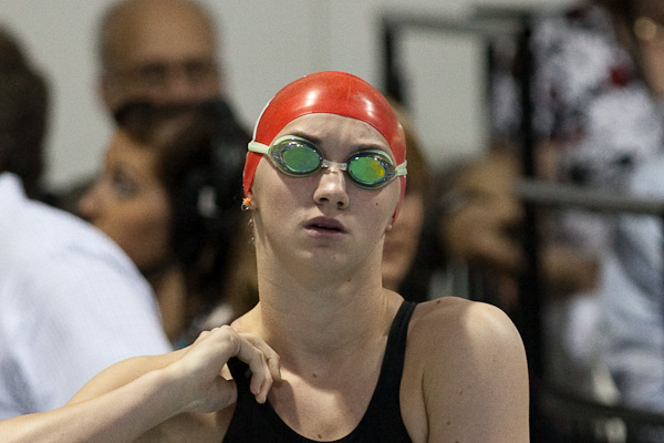 15-year old Amanda Reason  of Team Ontario captures the 100 breaststroke at the Charlotte UltraSwim